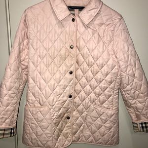 Pink Burberry Quilted Jacket (Medium)